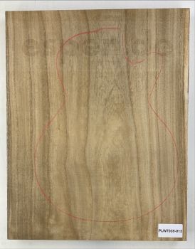 Body Paulownia, Unique Piece #013, 1-pc., 538x425x39mm